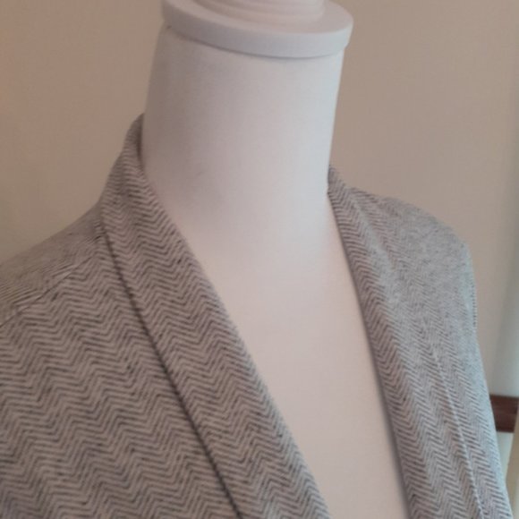 Eileen Fisher Organic Cotton Herringbone Duster Long Jacket - PL - Picture 3 of 11